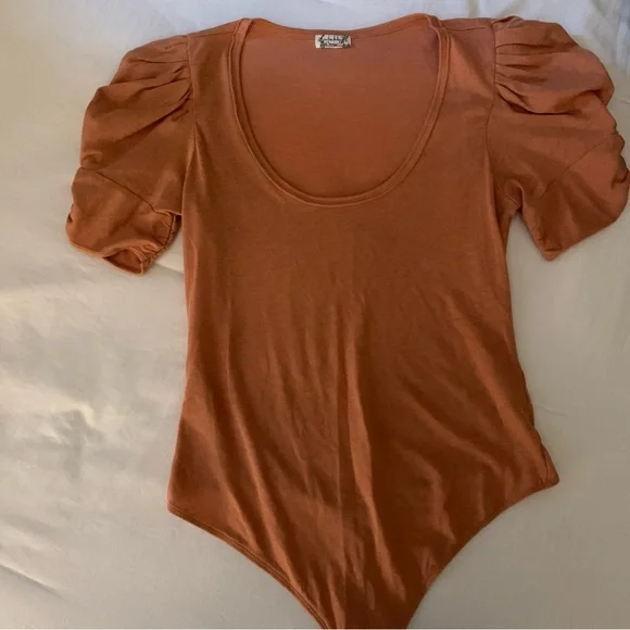 Free People Ava Puff Sleeve Bodysuit - Picture 2 of 3